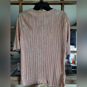 Elegant Pleated Blouse in Soft Pink